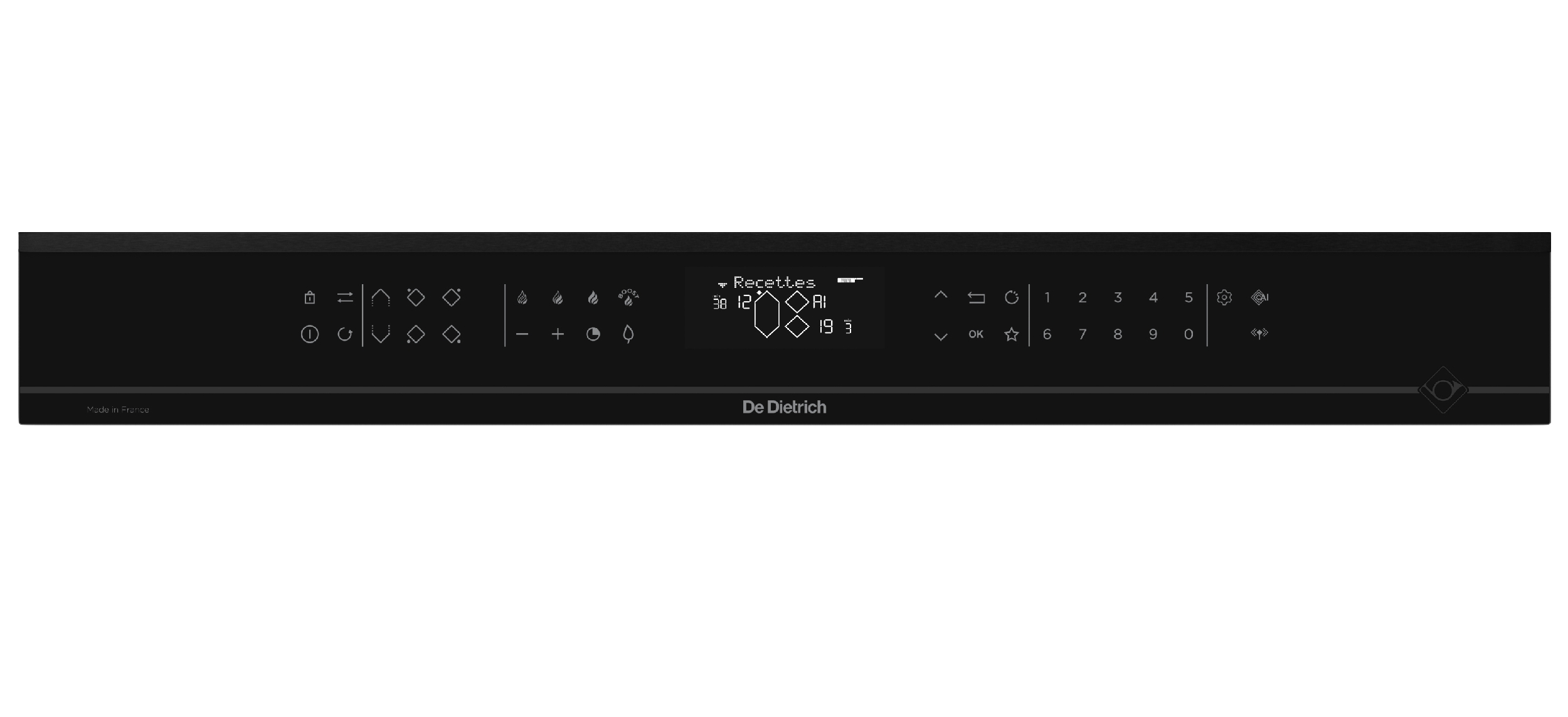 Dotykový ovládací panel varné desky De Dietrich DPI4431BT